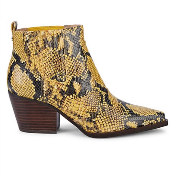Sam Edelman Winona Snake Print Yellow 